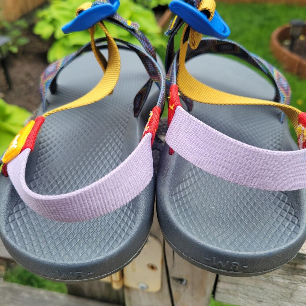 Chaco Women Geometric Colorful Sandals Size 8 - Picture 4 of 6